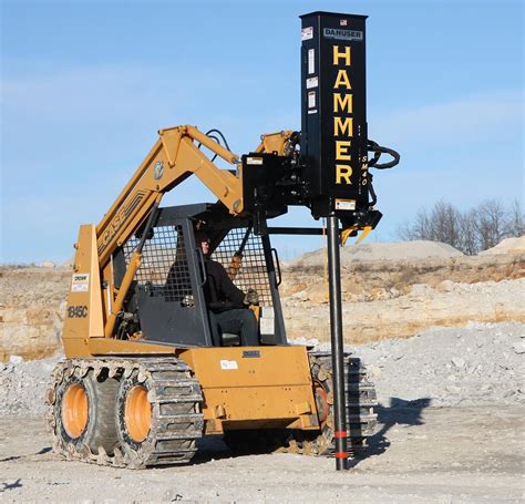 post driver rental skid steer|post pounder rental near me.